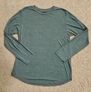 Goodlife Long Sleeve Heathered Green Tee